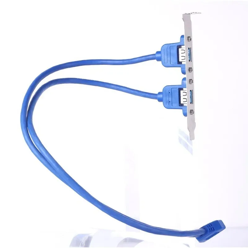 Motherboard USB 3.0 20pin To Dual USB 3.0 Board Cable/USB 3.0 Rear Chassis Block Connection Cable
