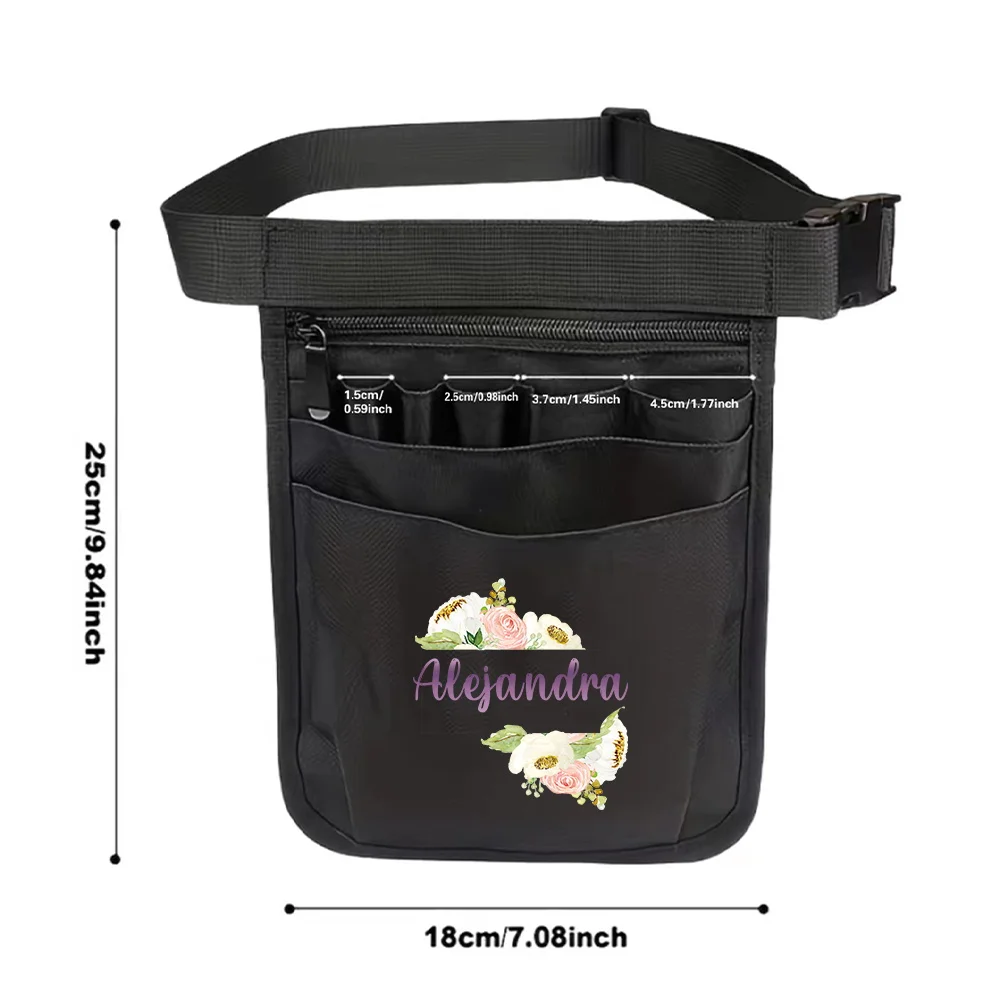 Personalized Customized Name Nurse Waist Pack Durable Multi Pocket Medical Staff Universal Work Pocket Nursing Waist Bags