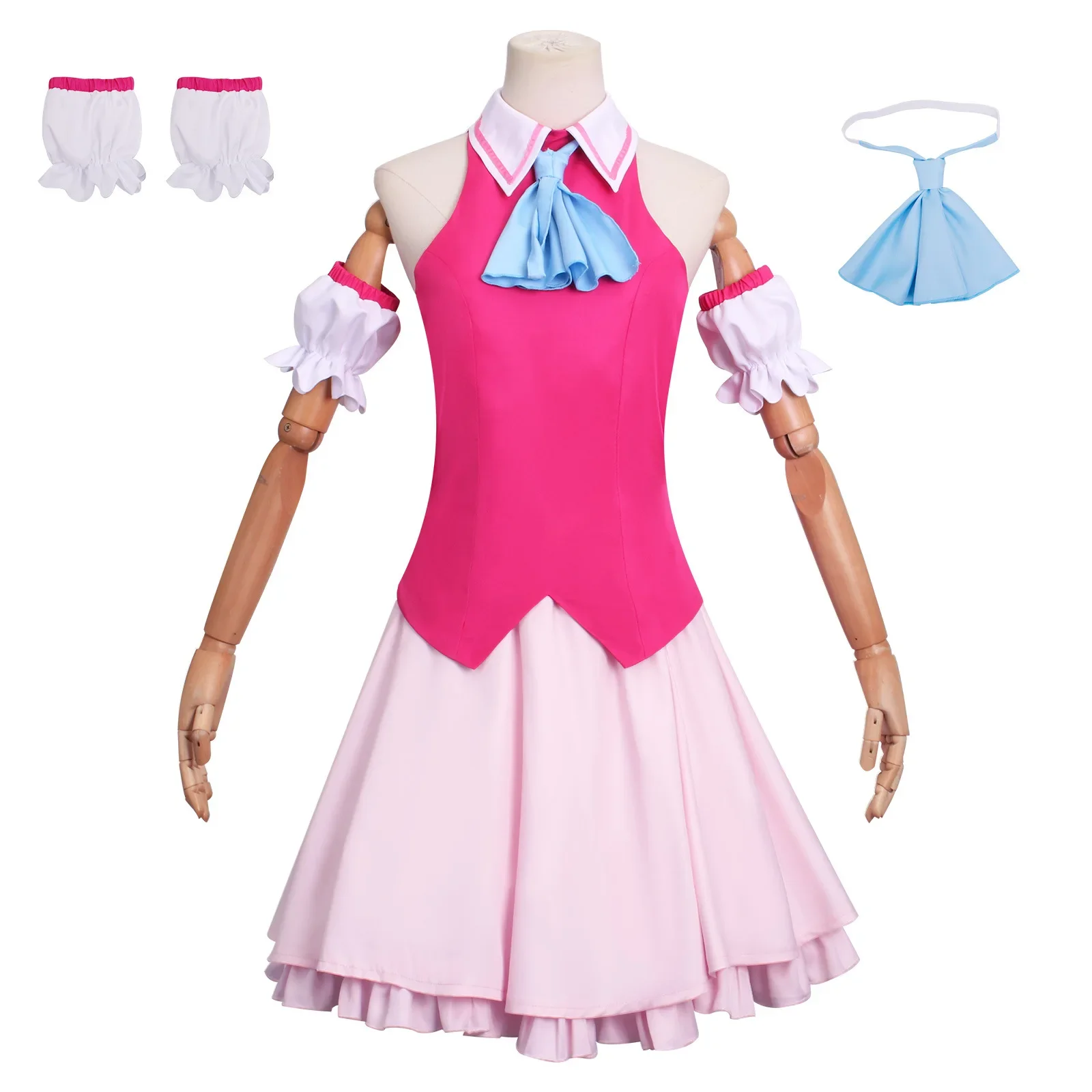 

Anime Oshi No Ko Hoshino Ai Cosplay Costume Hoshino Ai Pink Song Dress Outfit Party Costumes Cosplay Full Set