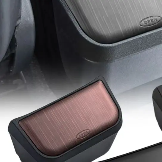 

1 шт. автомобильный мусорный бак для Toyota Sienna 2021-2025, черный, под дерево, матовый черный, коричневый, пластиковые детали интерьера