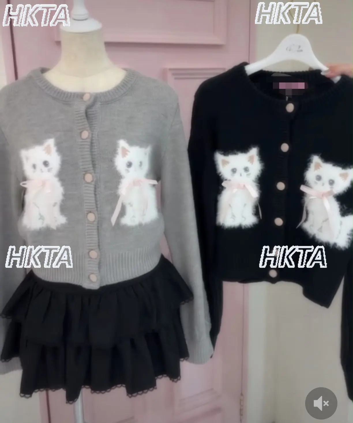 

Японский HC милый кот вязаный кардиган пальто осень зима новая мода универсальный Лолита Kawaii свитер с длинными рукавами для девочек куртка