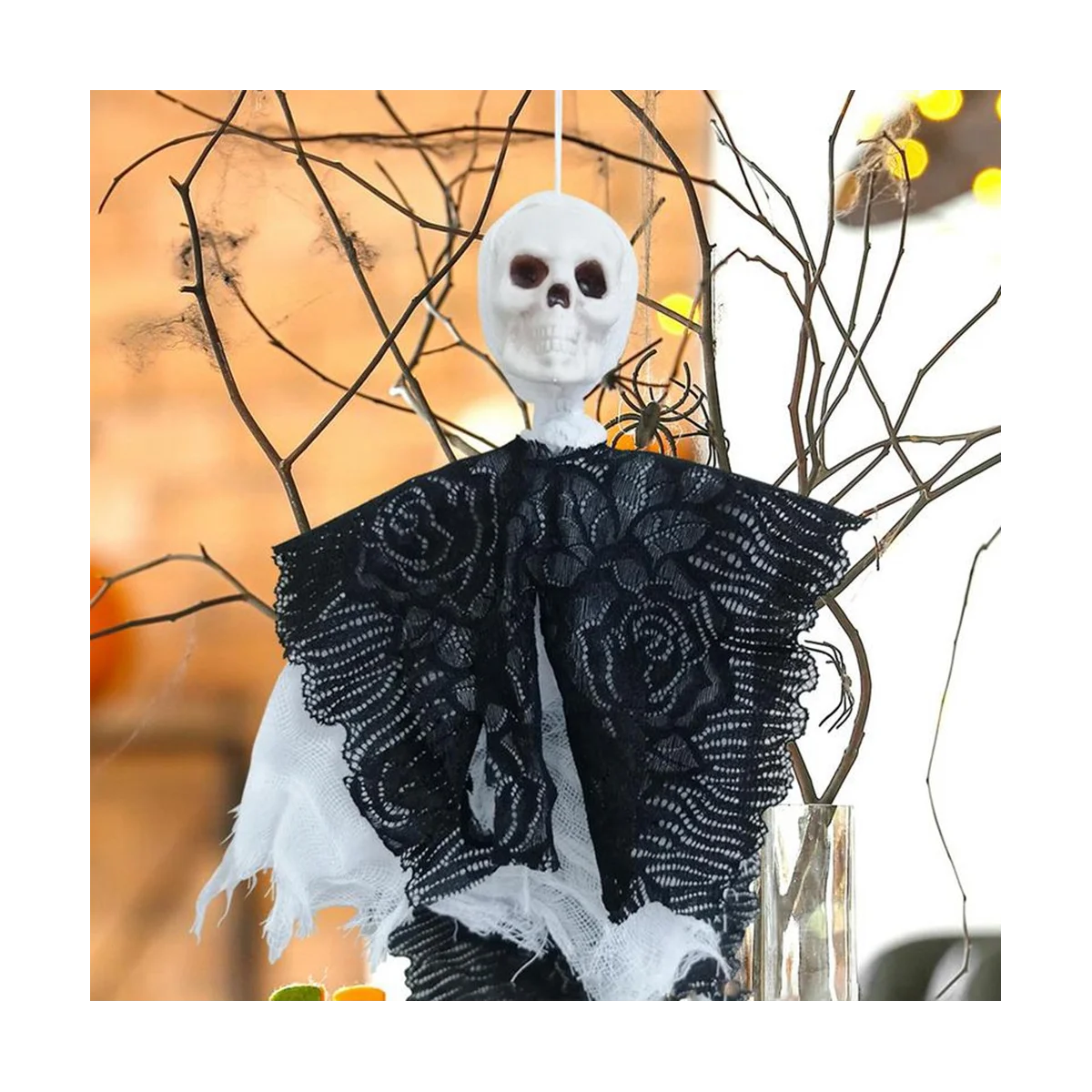 Halloween Hangings Skull Ghost Outdoor Ghost Decor Skull Ghost Decor Grim Reapers Decor White Ghost Waterproof Small