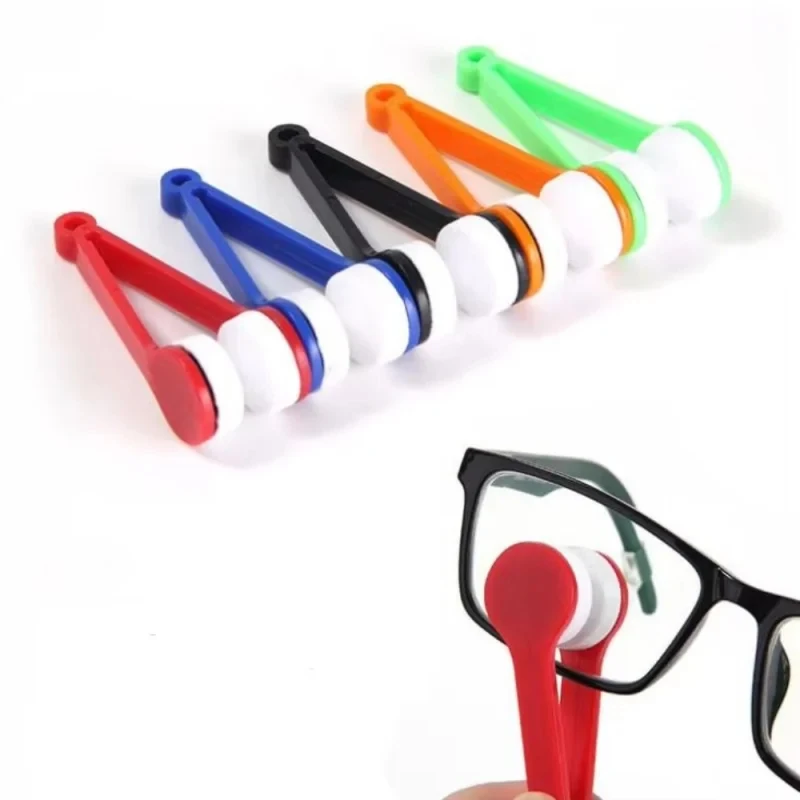 1/3/6Pcs Portable Multifunctional Glasses Cleaning Rub Eyeglass Sunglasses Spectacles Microfiber Cleaner Clean Brushes | |   - A