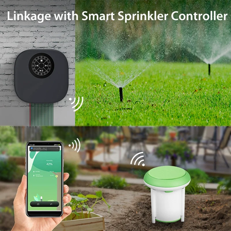 N75R-Zigbee Bodemsensor Graffiti Slimme draagbare bodemsensor Temperatuur- en vochtigheidssensor