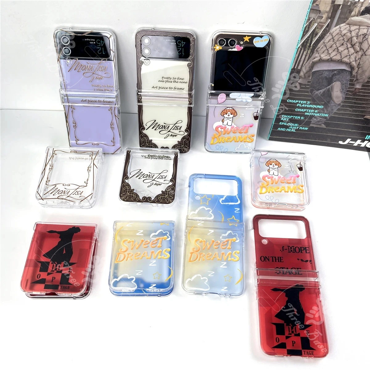 

JackInTheBox JK V GOLDEN JIN HAPPY ECHO J-jhope Etui для телефона INDIGO FACE DDAY для Samsung Galaxy Z flip 7 Z flip 6 Zflip 5 Zflip 4