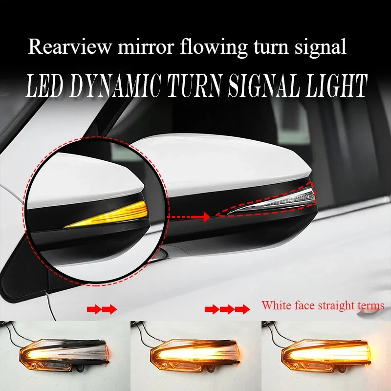 For Toyota RAV4 Rongfang Lingfang Weisa Highlander Rearview Mirror Yellow Light Flowing Water Turn Signal