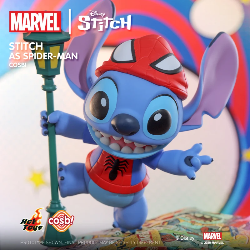 Hot Toys MARVEL Stitch Cosbi Collection Figure Blind Box Stitch as Iron Man Spider-man Thor Rocket Birthday Mysterious Gifts view 4