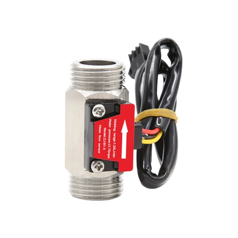 

57QF Efficient Channel Water Flows Sensors Portable 1/2 In Pipe Water Flows Sensors Stainless Steel Flowmeter Control