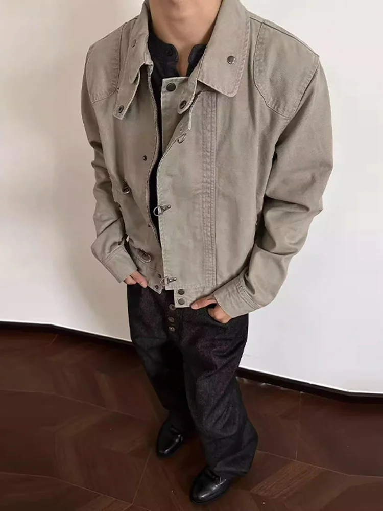 

Винтажная короткая куртка на молнии с воротником-стойкой, женская повседневная свободная однобортная куртка, женская новая универсальная модная уличная верхняя одежда