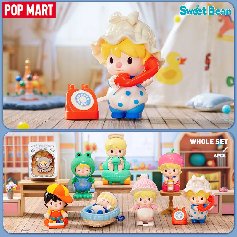 

POP MART Sweet Bean Growth Illustration Series Blind Box Kawaii Doll Caixas Action Figure Collectible Surprise Model Mystery Box