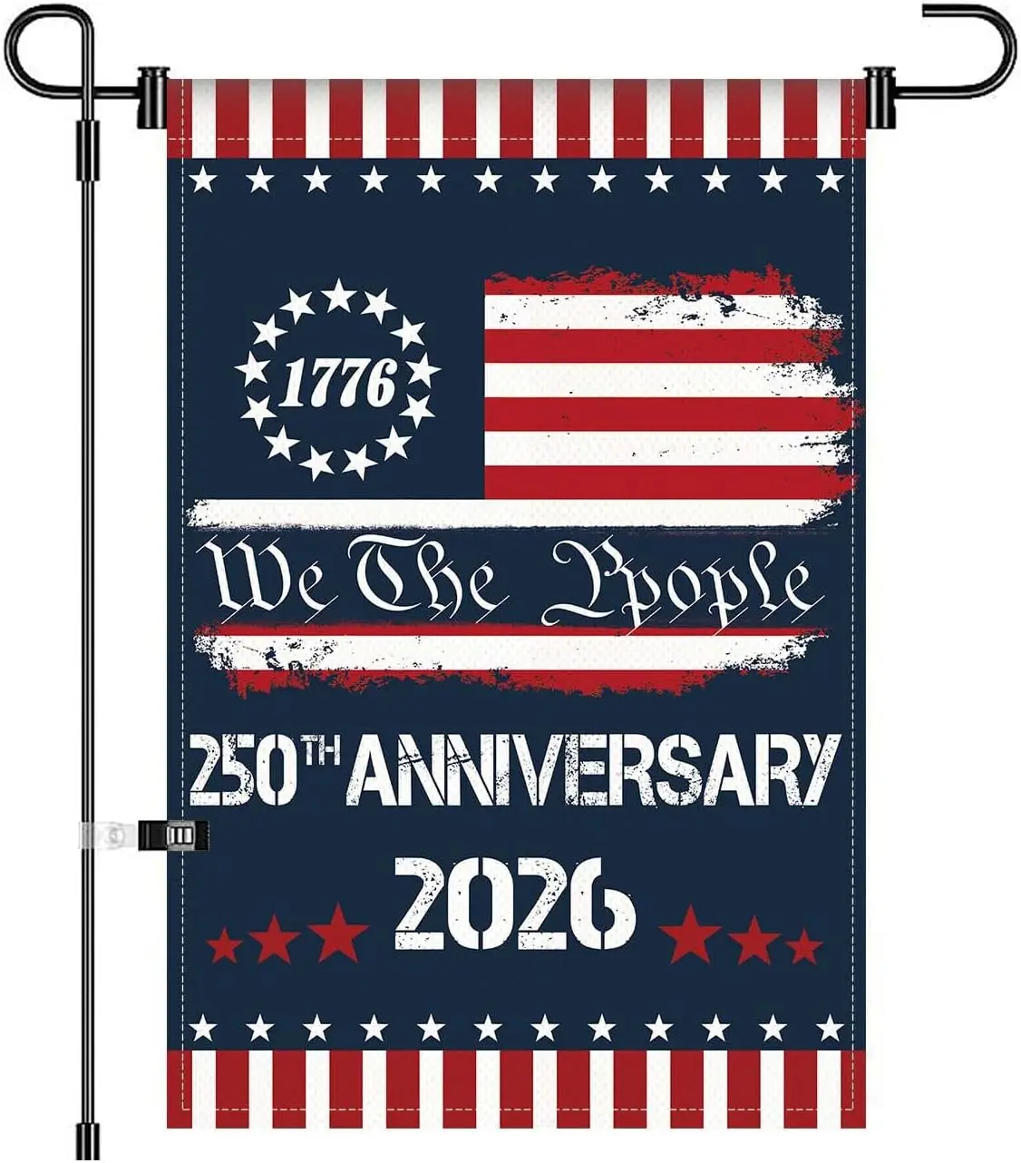 12X18INCH 250th Anniversary USA 1776-2026,Happy 250th Birthday Garden Flag Patriotic Signs Hanging Decor Outdoor Yard Decor  GGX