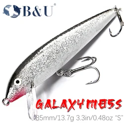 B & U 85Mm 13.7G Zinkende Minnow Wobblers Vissen Lokt Forel Lokken En Harde Aas Jerkbait Voor Baars Visgerei