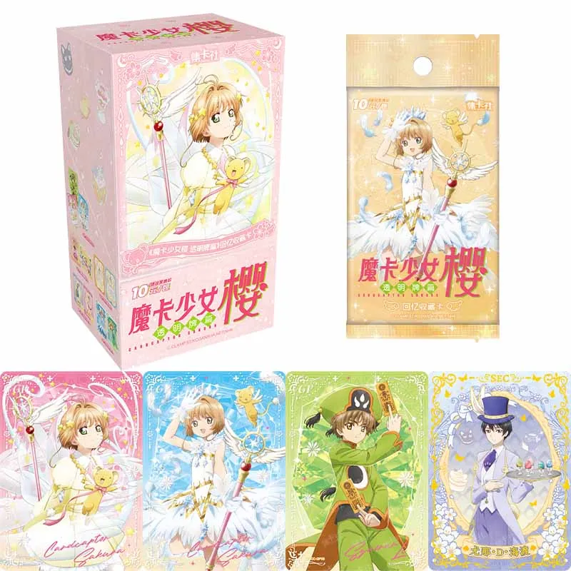 

Подлинная карта Cardcaptor Sakura, прозрачная серия воспоминаний с главой, флуоресцентная маленькая карта, коллекционные карты аниме, игрушки, подарки