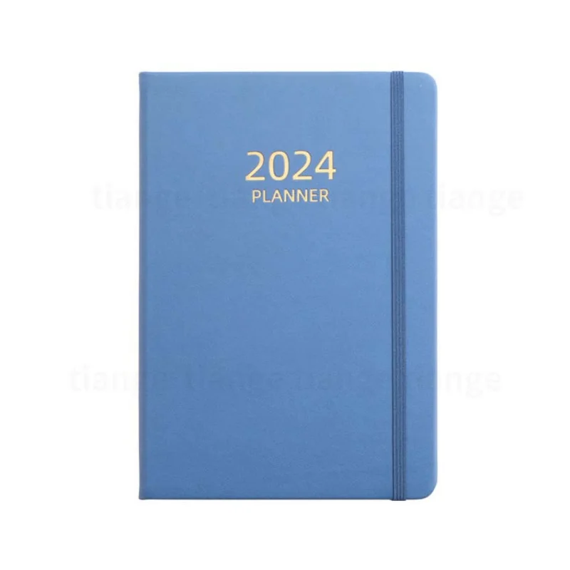 Customized product.Custom Logo 2024 Planner Leather Notebook