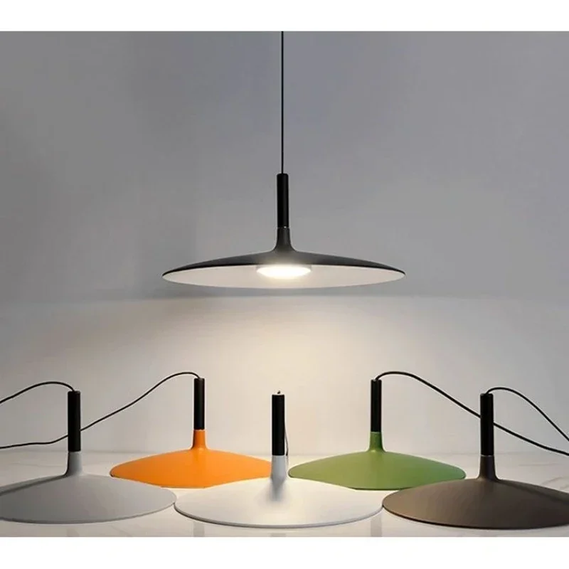 Modern Designer UFO Nordic Industrial Art LED Pendant Lamp for Cafe Dining Room Bar Kitchen Indoor Creative Home Decoration