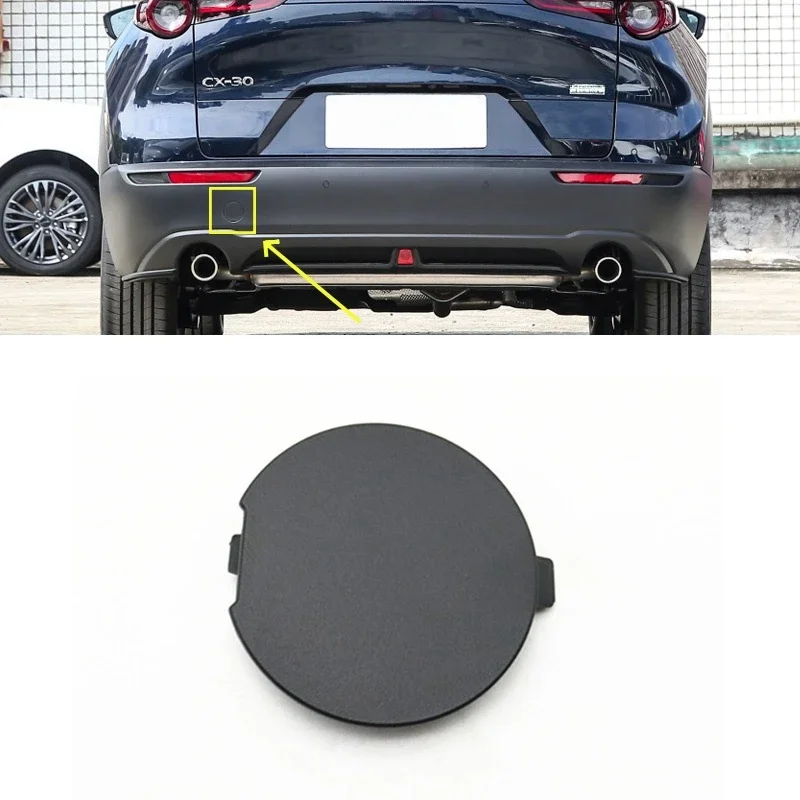 For Mazda CX-30 CX30 2020 2021 2022 2023 Rear Bumper Towing Eye Hook Cover Trailer Cap Trim Lid