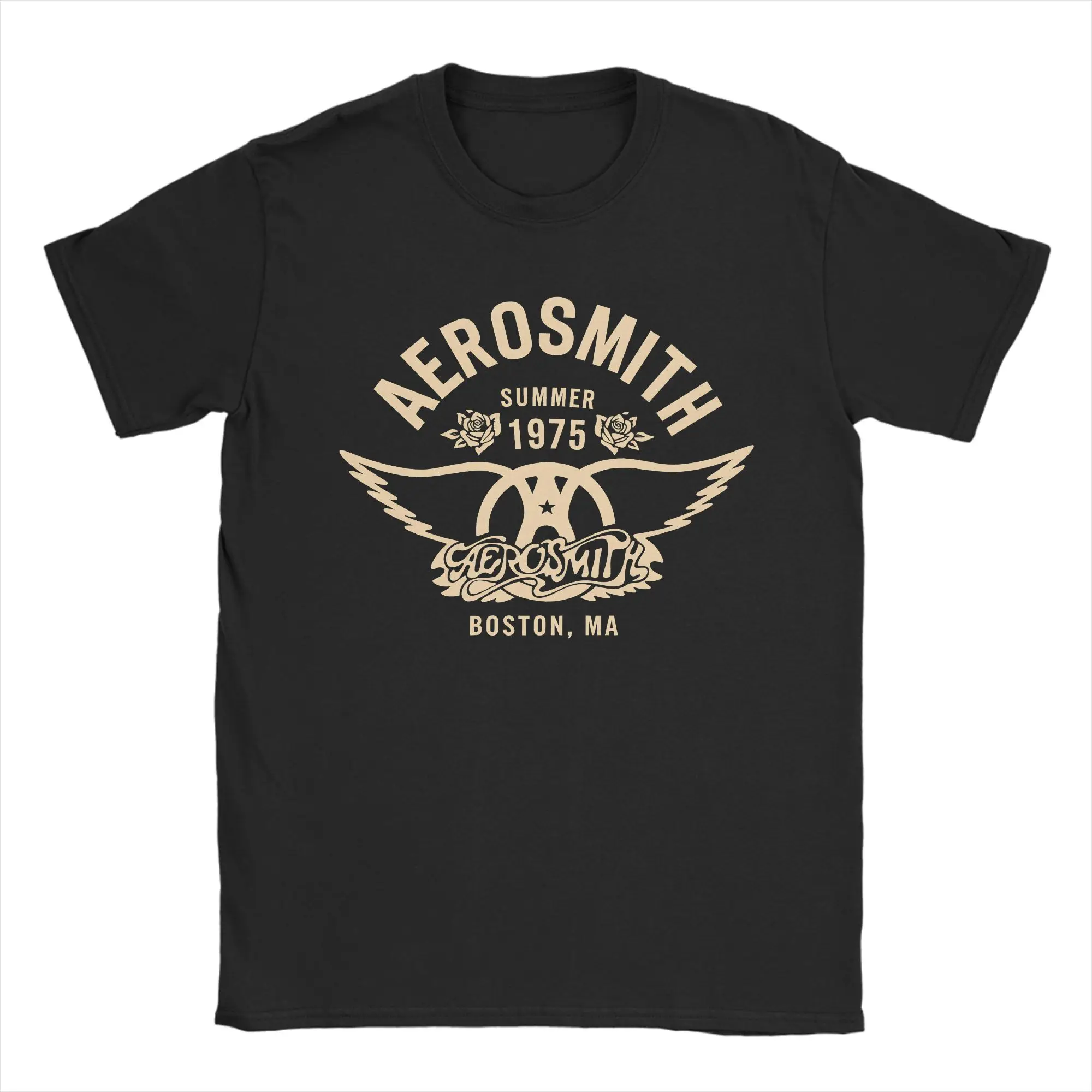 Aerosmith Established T-Shirt Men  Fashion Pure Cotton Tee Shirt O Neck Short Sleeve T Shirt Plus Size Clothes