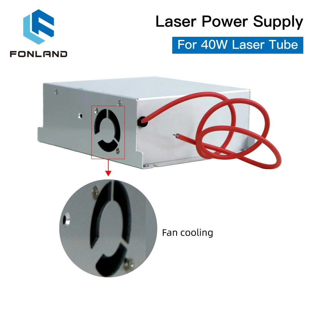 Fonland 40W CO2 เลเซอร์แหล่งจ่ายไฟ MYJG-40W NW 110 V/220 V สําหรับหลอดเลเซอร์แกะสลักเครื่อง