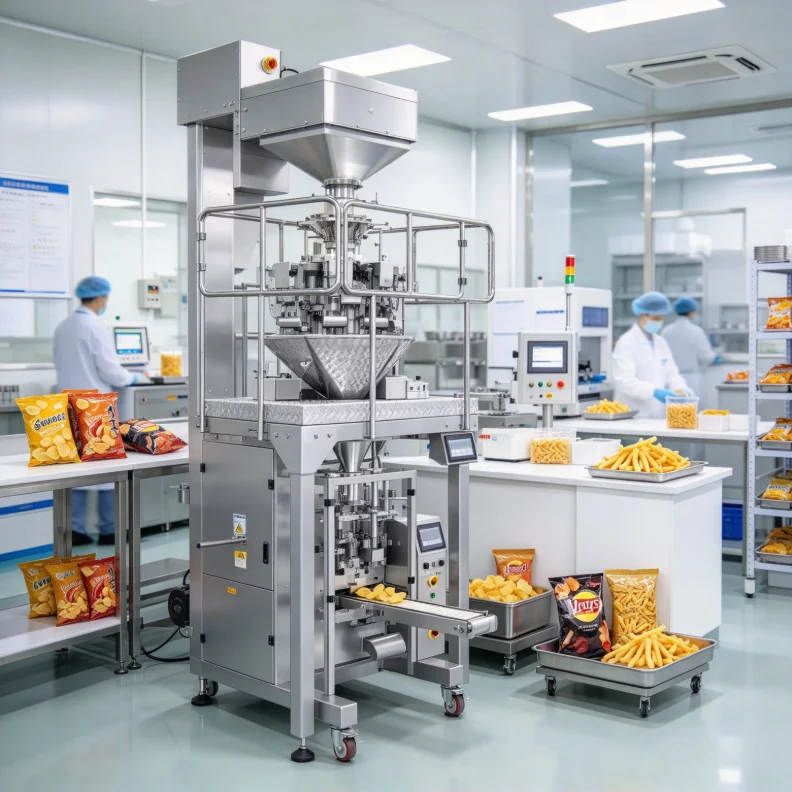 Fully Automatic Vertical Bean Sprout Packaging Machine CE Multi function Food Wrapping Machinery Customized
