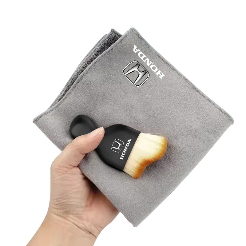 Car Cleaning Soft Brush Car Wash Towel Microfiber Cleaning Rag Cloth For Honda Fit Jazz GK5 Civic Type-R CRV Pilot Accord HRV