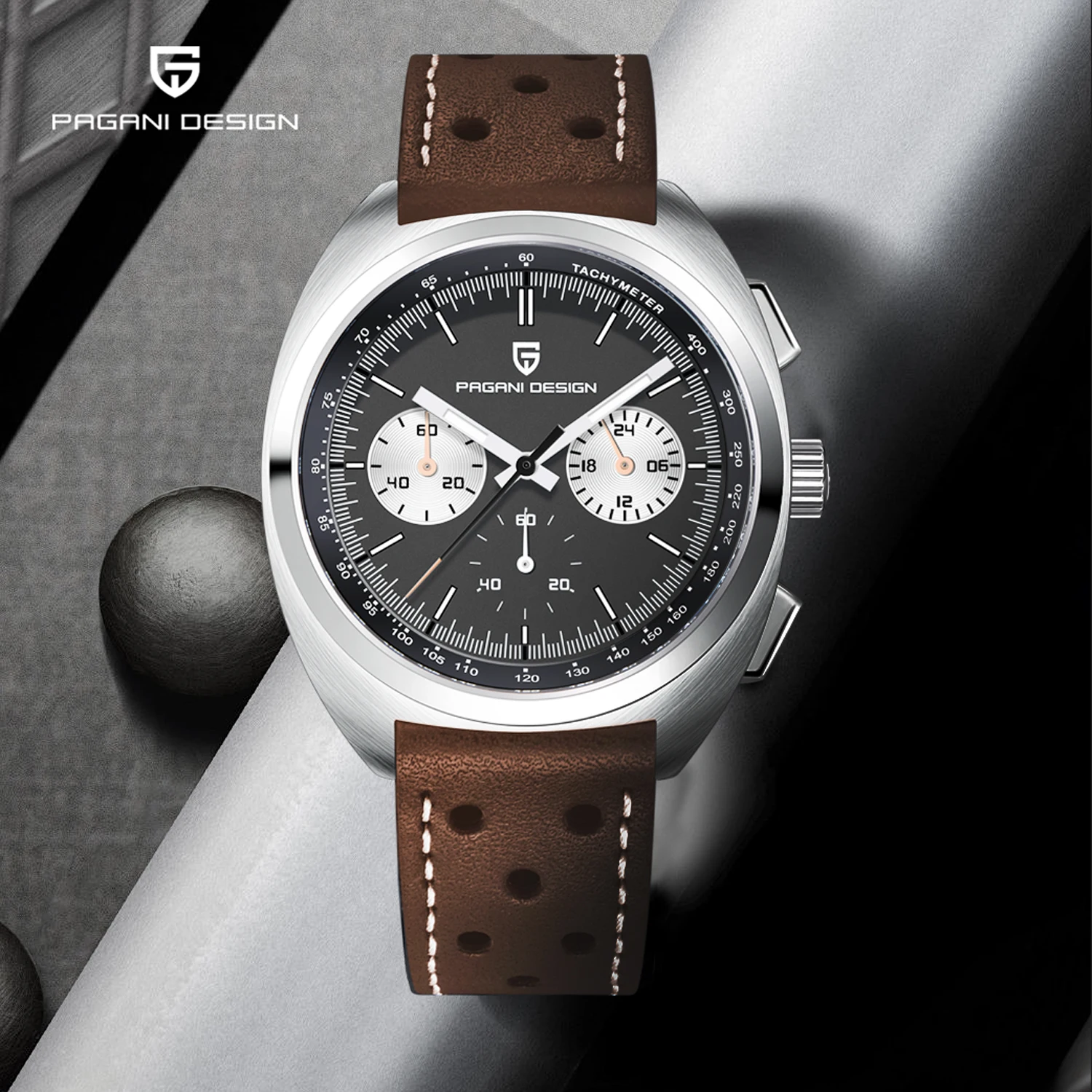 PAGANI DESIGN 2024 Men's Watches Top Luxury Quartz Watch for Men Chronograph Automatic AR Sapphire Mirror Waterproof Sports Gift