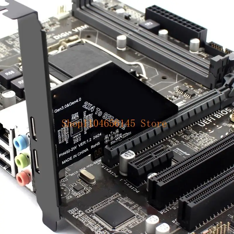 652F PCIe 4.0X8 to SFF 8612 8611 Oculink Split Adapter Uplink PCle Gen4x8 128Gbps