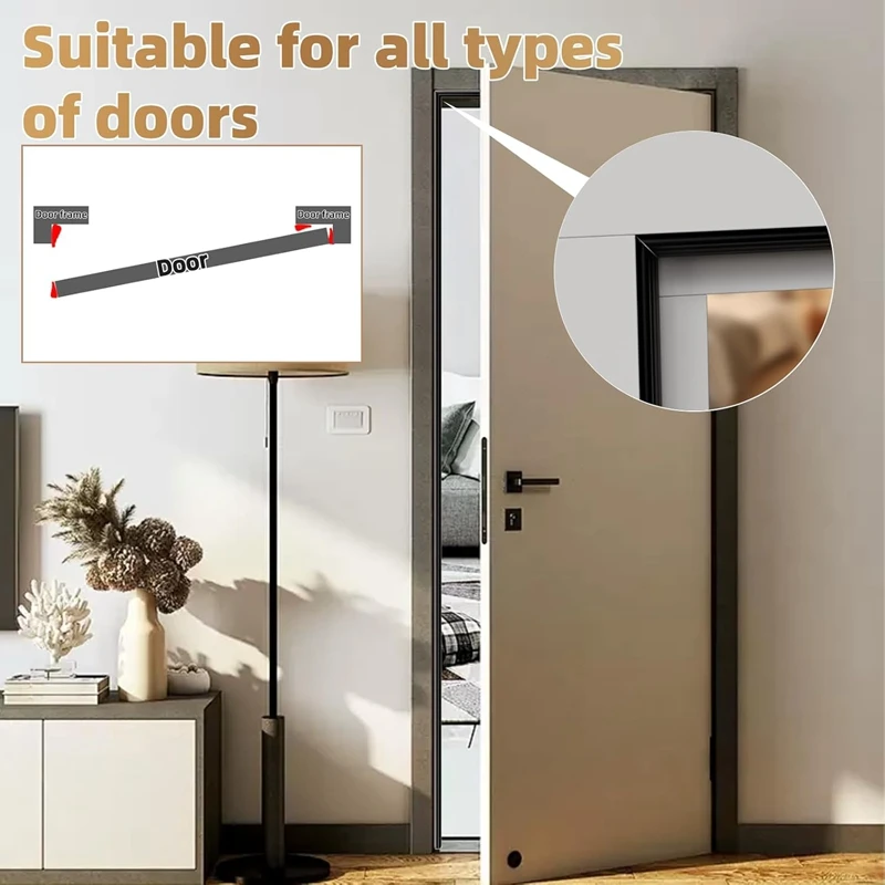 White Window Weather Strip, Door Base and Side Sealing Strip, Self-Adhesive Polyurethane Foamframe Soundproof Insulation Tape