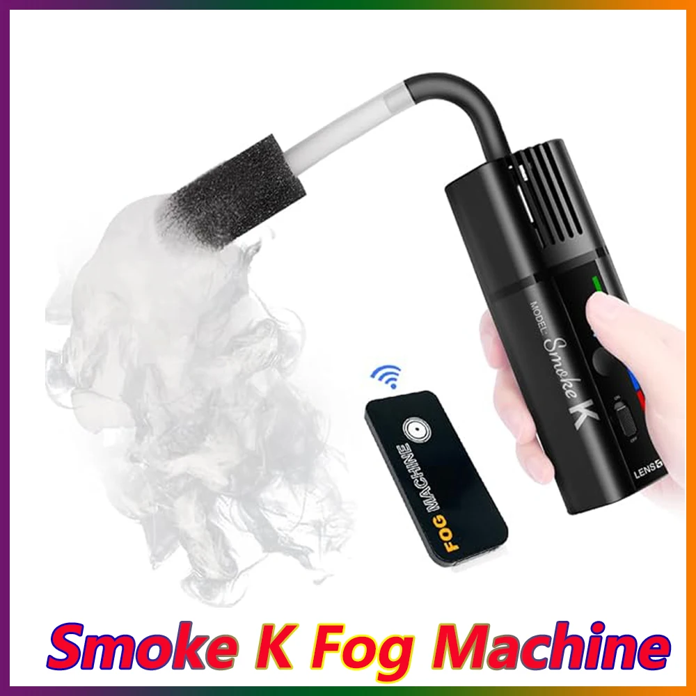 

LENSGO Smoke K Handheld Portable Fog Machine,Indoor Portable Smoke Machine For Photography,HalloweenParty,Christmas,Wedding