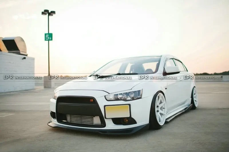 

Suitable For Mitsubishi Yishen Evolution10 Carbon Fiber Front Lip Bag Ralliart Front Shovel Chin Modification