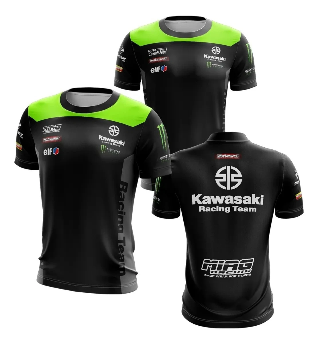 

Hot Selling Motorcycle Rider Training T-shirt Outdoor Sports 2026 New Kawasaki Racing Suit Quick Drying Oversized Summer Top