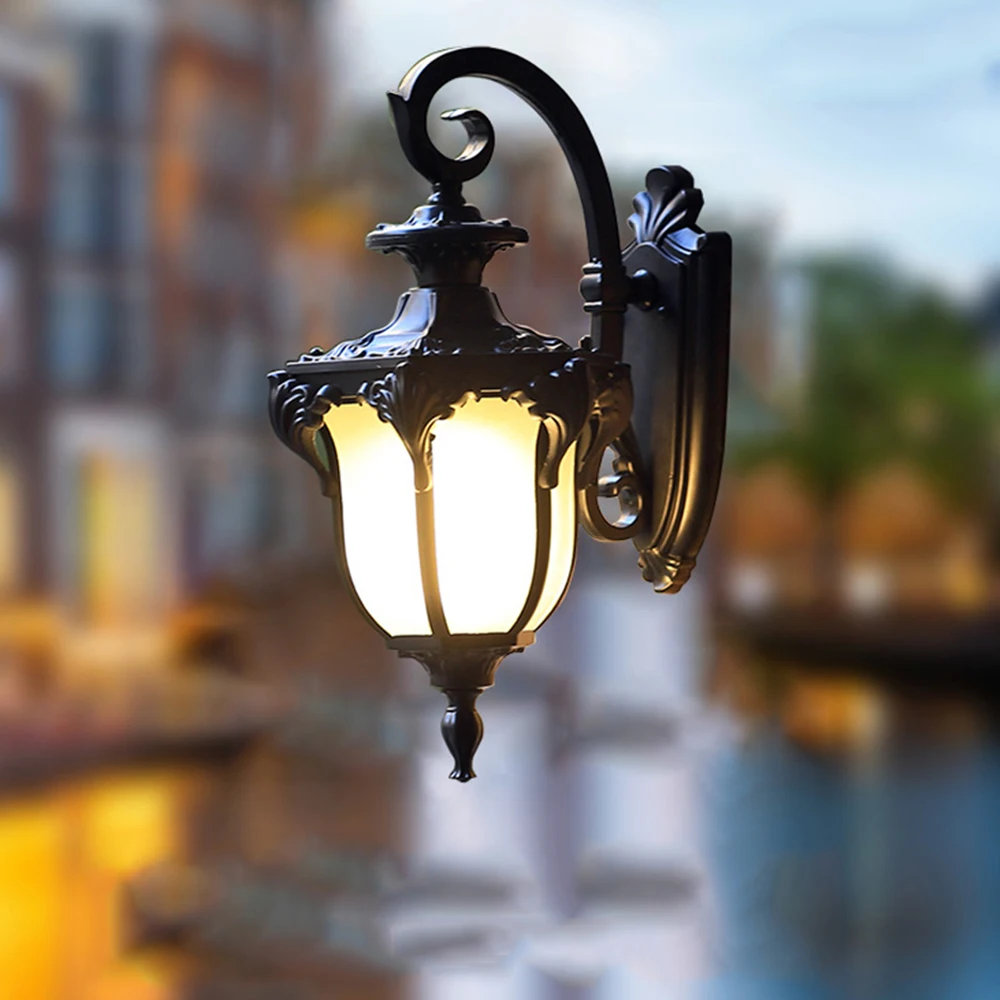 

Mengjay Retro Waterproof Outdoor Wall Lamp Outdoor Corridor Courtyard Stairs Terrace Balcony Lamp Creative Aisle Lamp