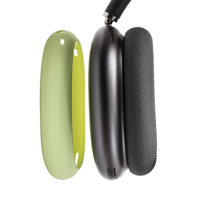 Mới Mềm Mại Có Thể Giặt Đầu Dành Cho Tai Nghe AirPods Max Silicone Tai Nghe Ốp Lưng Bảo Vệ Nắp Lưng Thay Thế Phụ Kiện Quấn Dây Tai Nghe