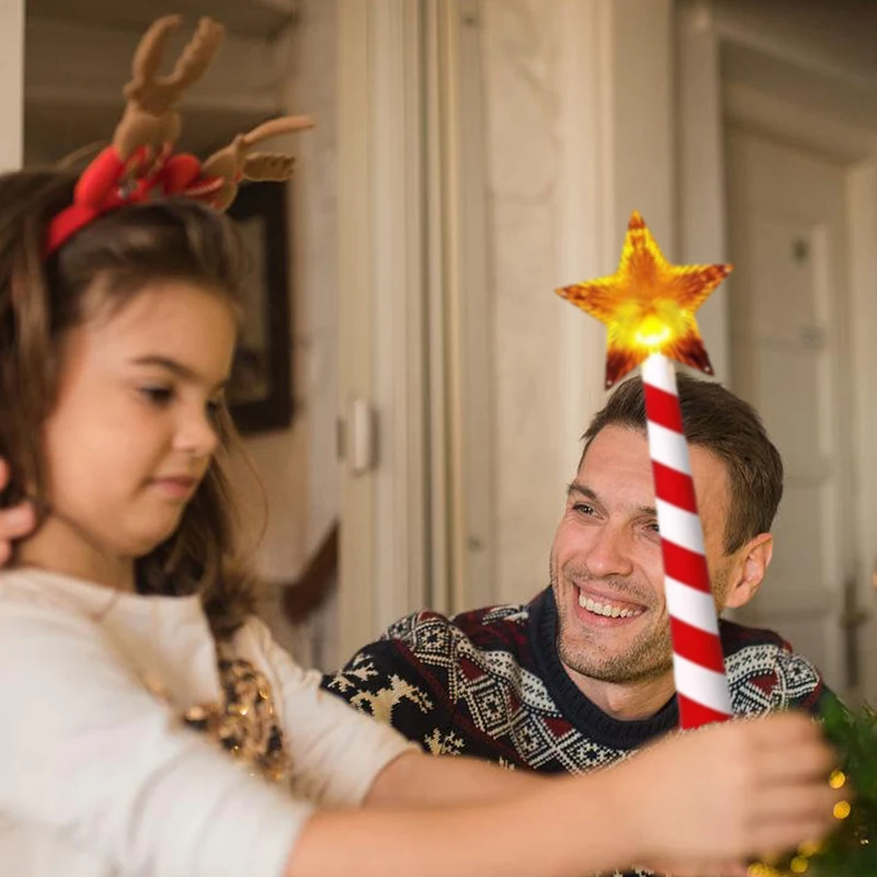 Espectacular controlador de varita de luz navideña, reproductor de música con luz de estrella LED, regalo para decoración del hogar de vacaciones