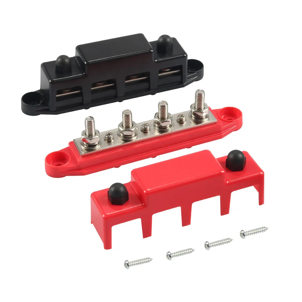

Complete Electrical Management Dual Pack of Bus Bars with Four M8 Terminal Studs and Insulation Cover for Secure Use