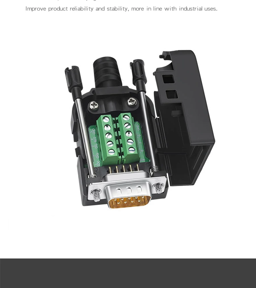 Lot De 2 Connecteurs DB9 RS232 D-SUB Sans Soudure YARCHONN - 9 Broches Plaqué Or