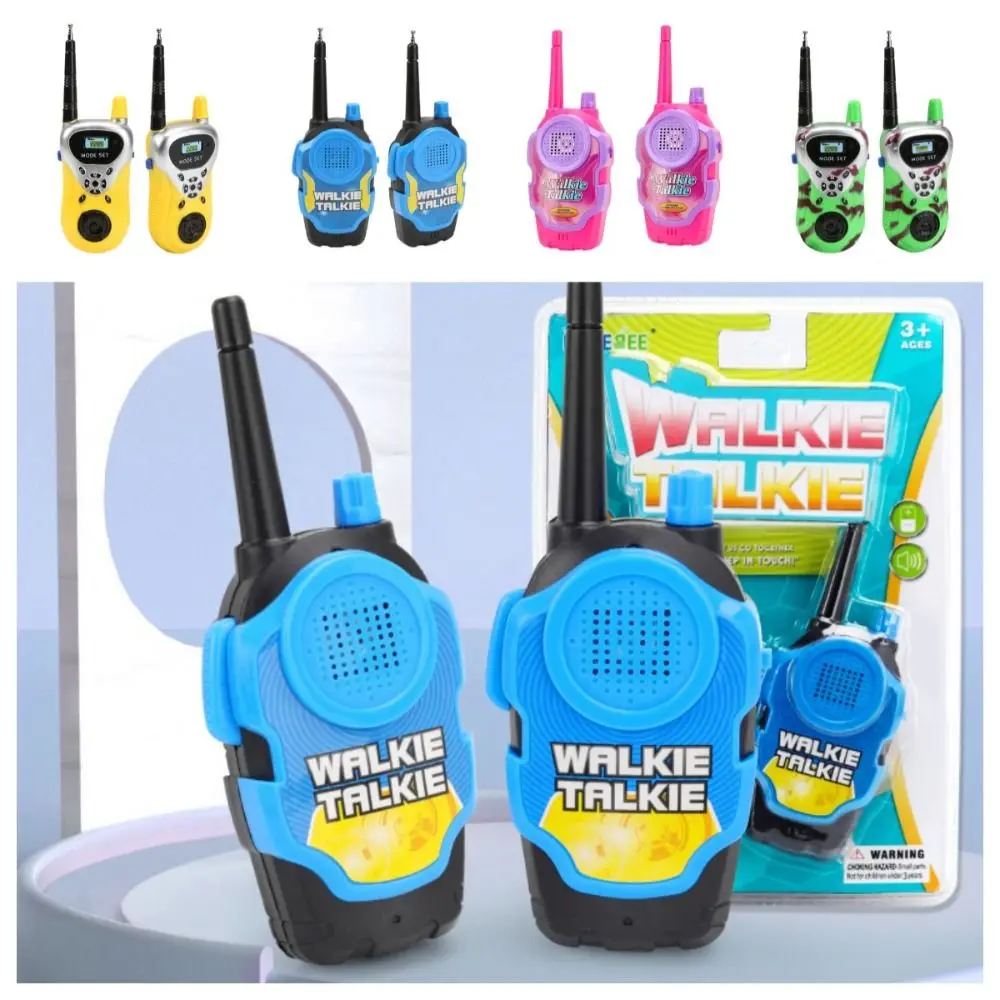 

2pcs without Battery Children Walkie-Talkie Toy Interactive LCD Screen Remote Wireless Communication Toy Mini Wireless Call
