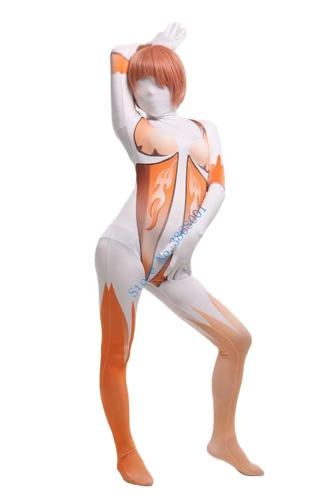 Sexy muscle girl cosplay Catsuit Costume Printing pattern Lycar full Body Zentai suit stage costumes club party jumpsuit