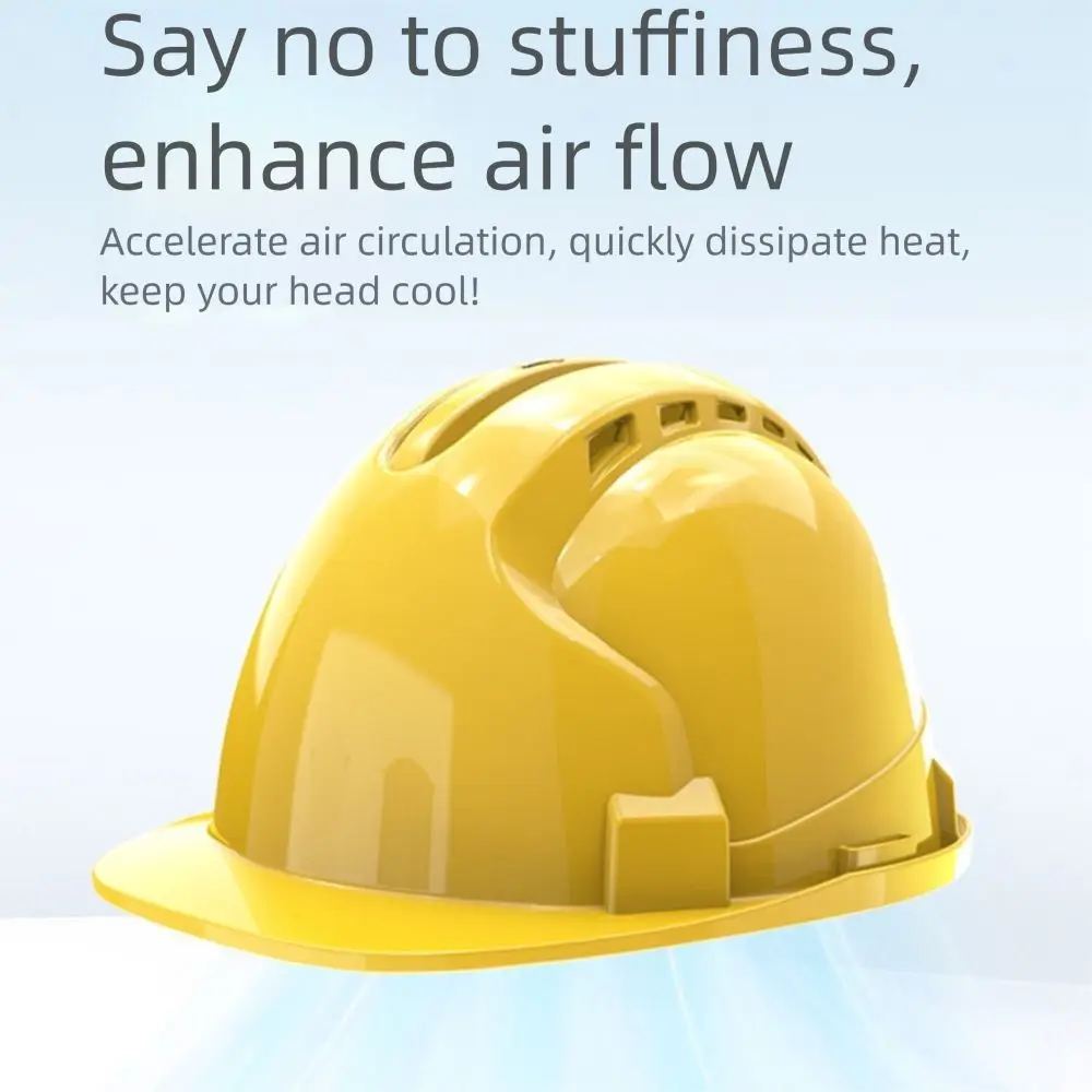 4 Gears Rechargeable Fan Helmet Waterproof Adjustable Safety Helmet with Fans Rainproof 1/2/4pcs Fans Site Protective Cap