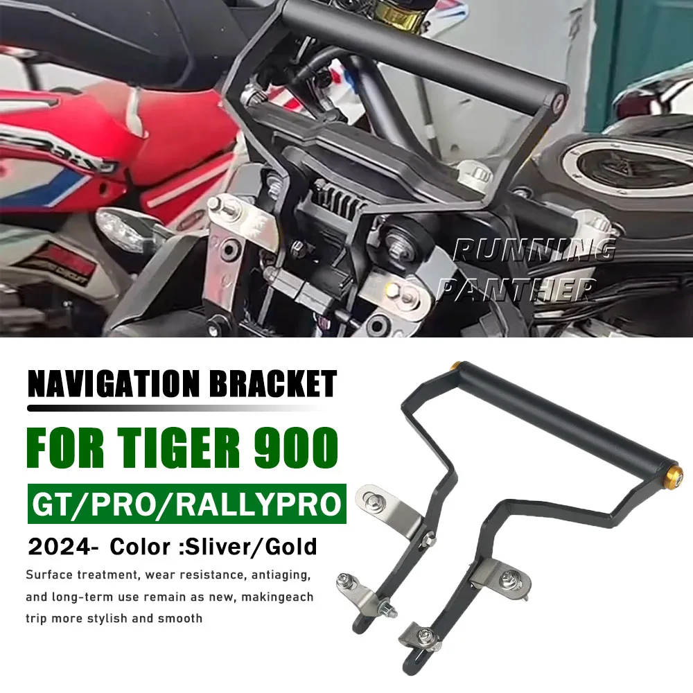 

Новинка для Tiger 900 GT Pro/Rally Pro 2024 Tiger 900 GT 2024 2025 Мотоцикл 22 мм Кронштейн для навигации Держатель телефона Поддержка пластины GPS