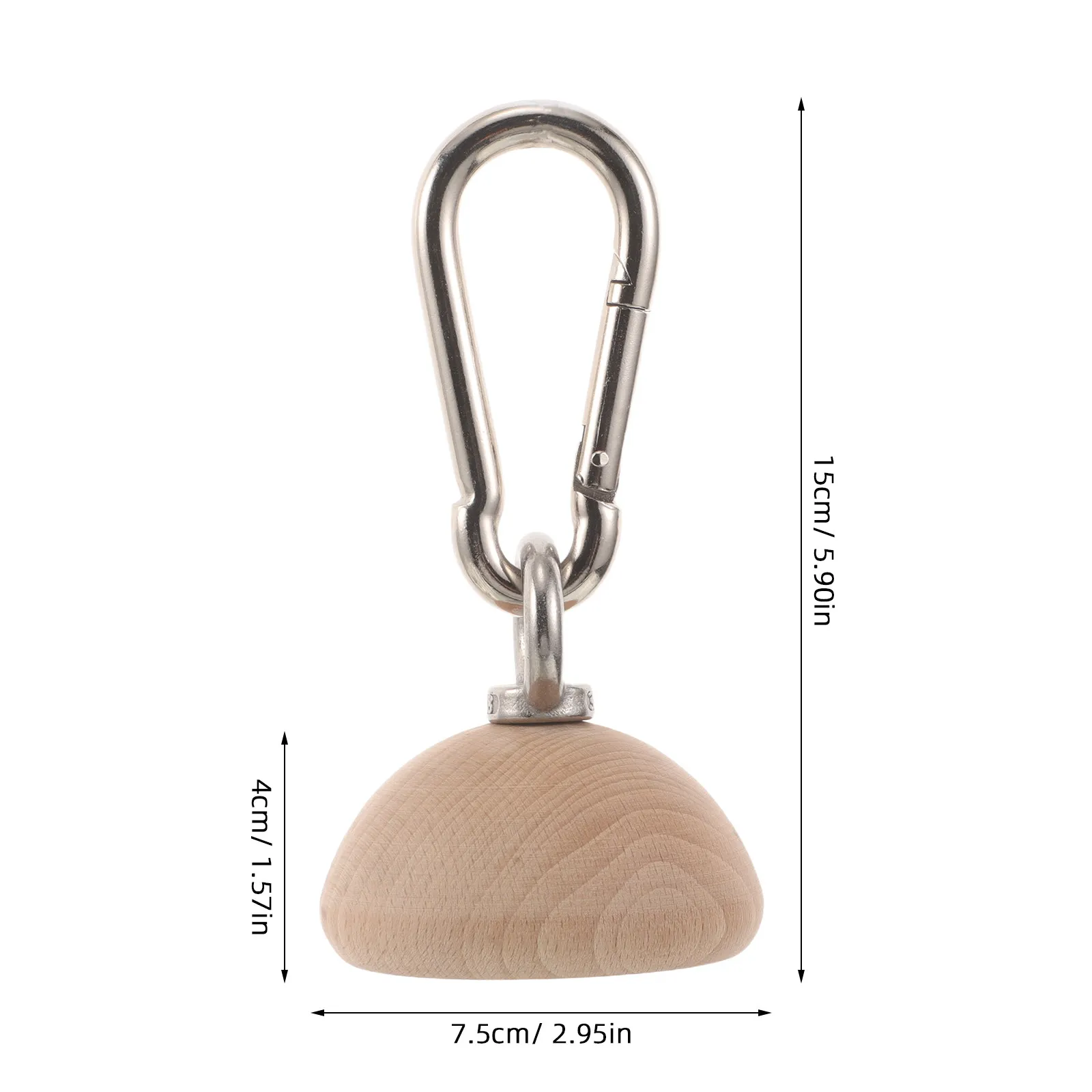 Wooden Hand Grip Strength Trainer Half Sphere Climbing Finger Exerciser Portable Rock Climbing Grip Strengthener Forearm Workout