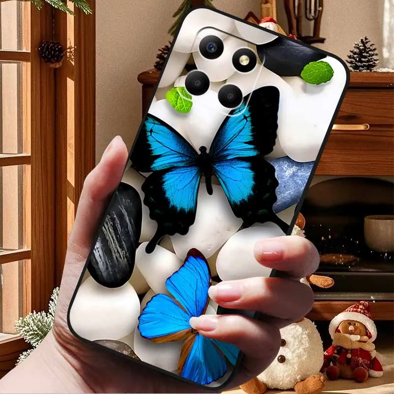 For Honor 70 Lite Case Soft TPU Silicone Painted Cat Black Back Covers For Huawei Honor70 Lite RBN-NX1 Cases Honor 70Lite 5G Bag