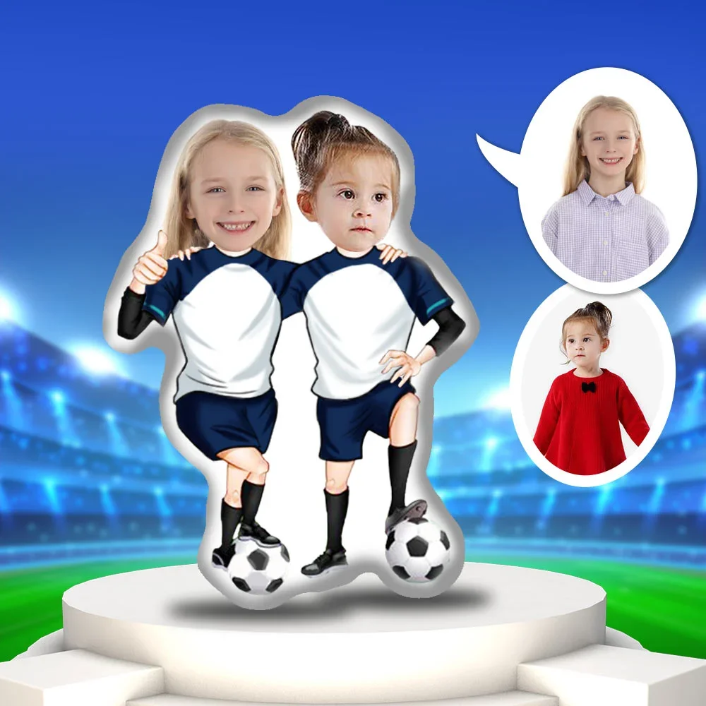 Minime Customized pillow shaped gift selection gift cartoon pillow model For sport football DIY sister 