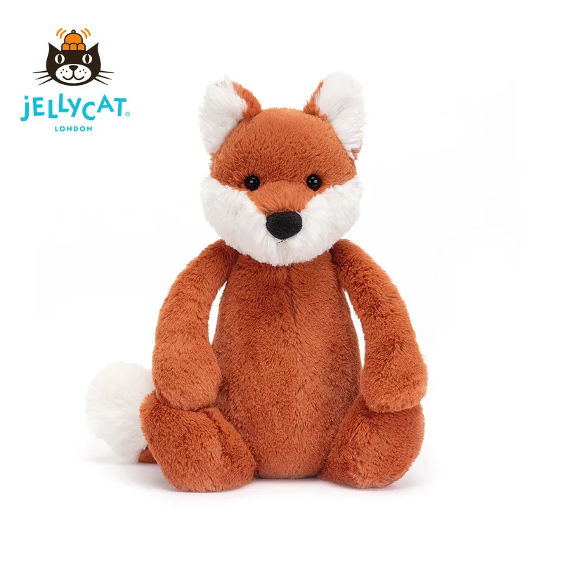 

Оригинальная плюшевая игрушка Jellycat Bashful Fox Cub из Великобритании, большая, очень мягкая, уютная, подушка-компаньон для малышей, подарок для детей