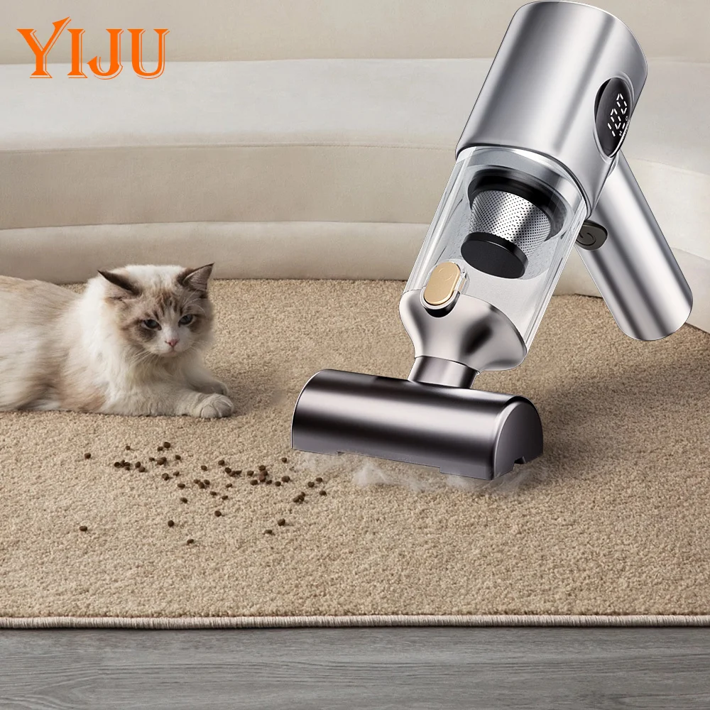 

2025 Новый портативный небольшой универсальный автомобильный пылесос, небольшой бытовой насос, ручной автомобильный пылесос 21000pa