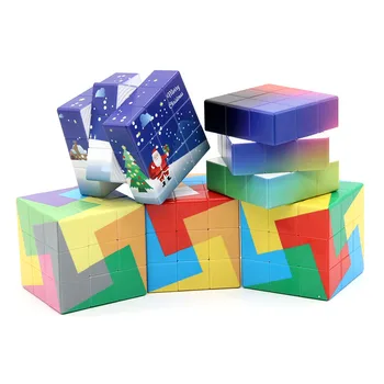 Sleeping cube Merry Christmas 3x3x3 magic cube snow speed twisty puzzle Brain Teasers antistress educational toys