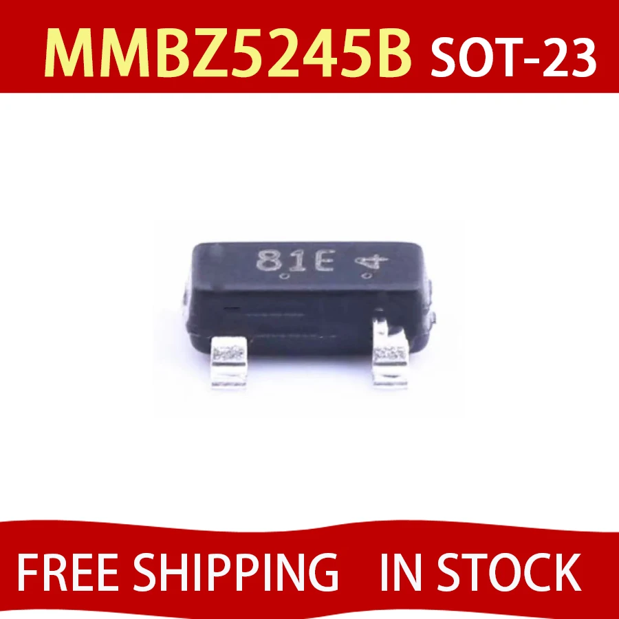 50pcs MMBZ5254BLT1G Marking:81E MMBZ5254 MMBZ5254B SOT-23 27V225mW Zener diode FREE SHIPPING