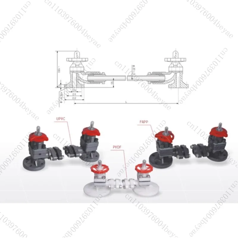 Liquidometer PVC Cock Zone Plastic Tank Corrosion Resistance Acid and Alkali Resistant