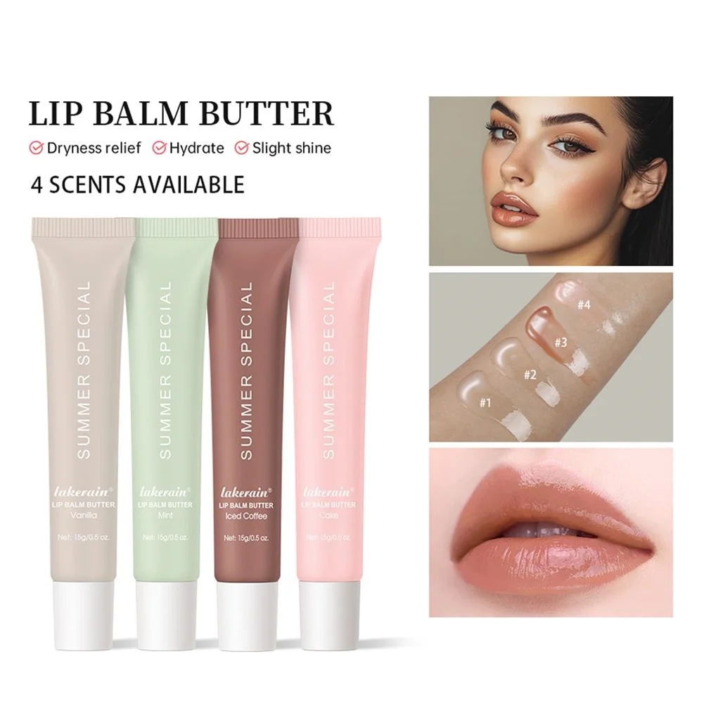 Hydraterende Lip Boter Balsem 4 Telt/set Hydraterende Lippenbalsem Opvullende Lipolie Lip Stick Glanzende Lip Glazuur Stok Opvullende Lip Cosm