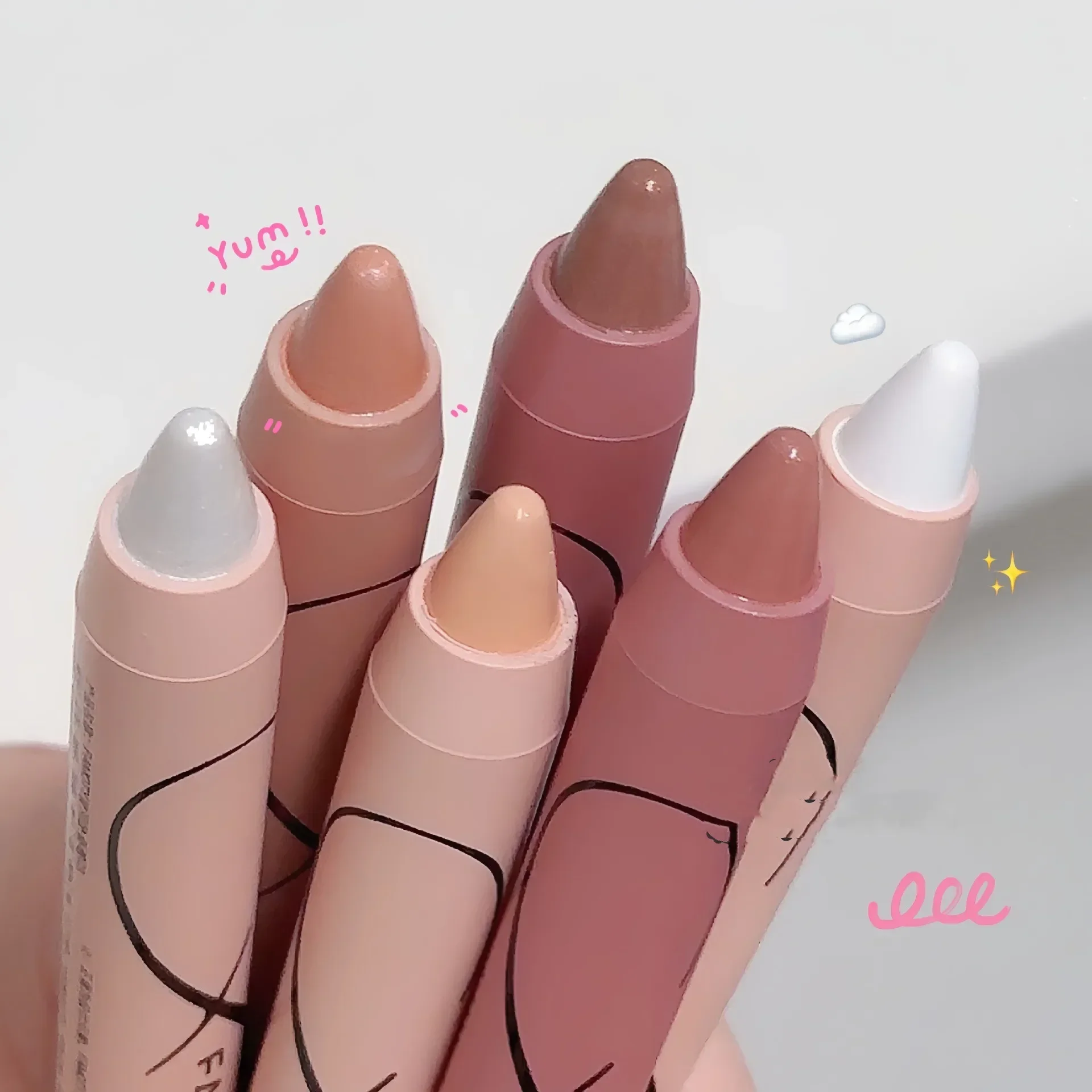 Pearl Gold Green Glitter Shimmer Contour Blush Pen Brighten Makeup Fairy High Gloss Pen Face Body Highlighter Stick Cosmetics