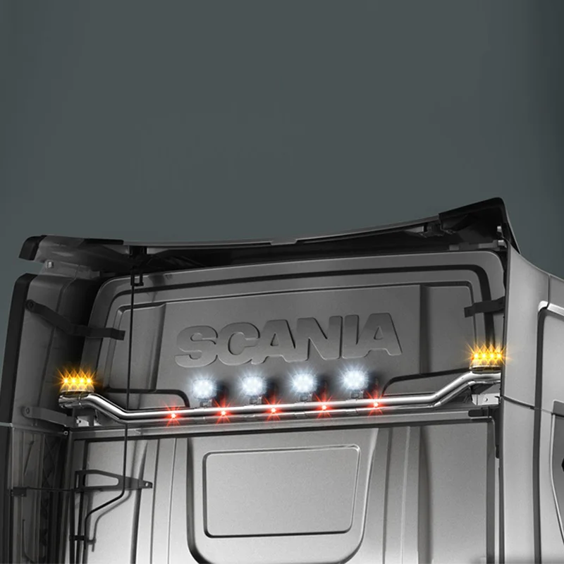 Tylna górna obracające się światło LED do zdalnie sterowana ciężarówka 1/14 Tamiya przyczepa Scania 770s R730 620 56323 RC samochody dla dorosłych